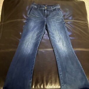 Express 70s Flare Blue Jeans